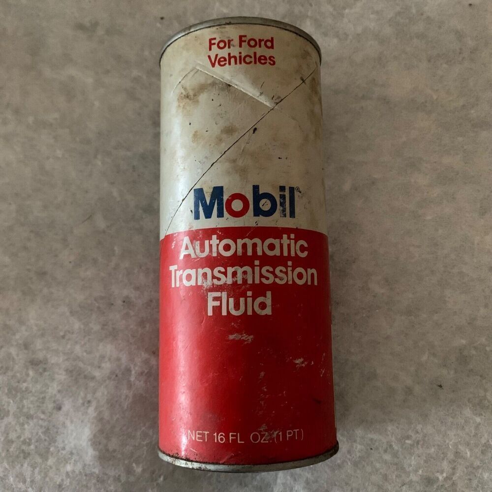 Vintage Mobil Automatic Transmission Fluid ATF 210 16oz